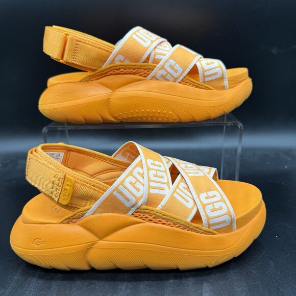 UGG Women's LA Cloud Sandal Orange Womens Size 6 1110090 Platform - Picture 1 of 6